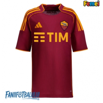AS Roma Tricou Fotbal Replică 2025-26 Femei Acasa